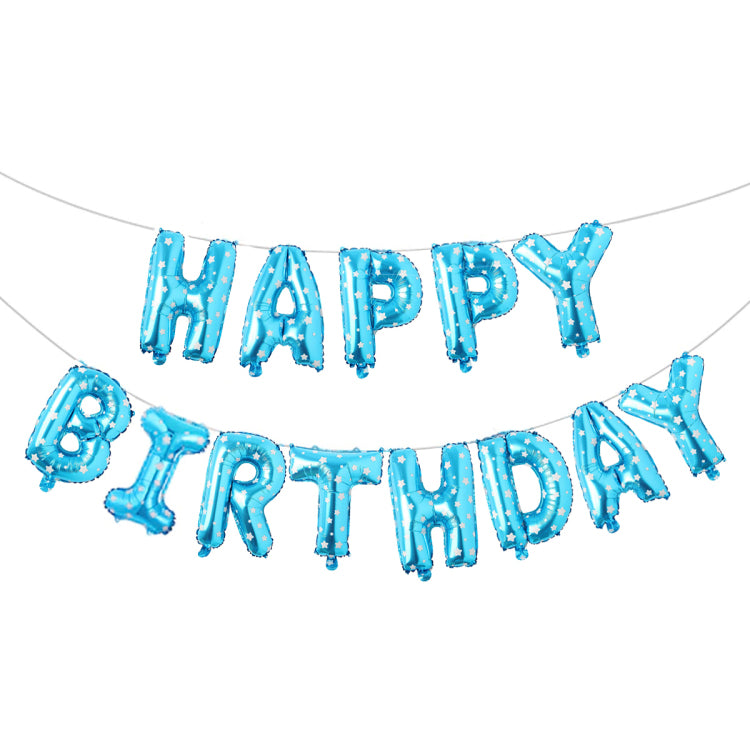 Happy Birthday Alphabet Foil Balloons Set