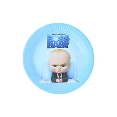 Blue Round Plates for Kids