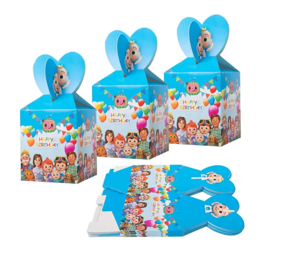 Cartoon Characters Candy Boxes - 10 Pieces for birthday party favors