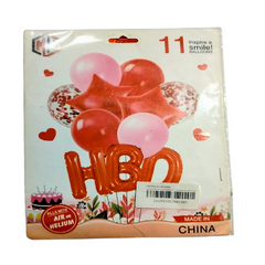 Happy Birthday Alphabet Foil Balloons Set