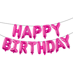 Happy Birthday Alphabet Foil Balloons Set