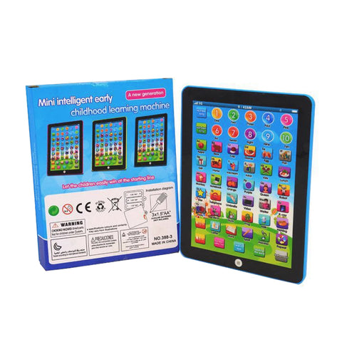 Educational tablet for kids with English alphabets, words, and math learning