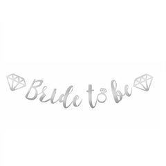 Bride To Be Banner - Elegant Bridal Shower Decoration