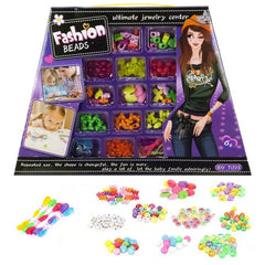 Fashion multicolor beaded bracelets set for girls in a backpack-shaped box