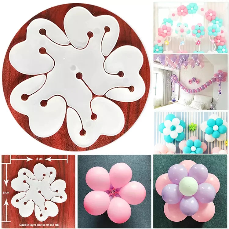 Flower Shape Balloon Clip for Birthday Balloons - Party Decorations