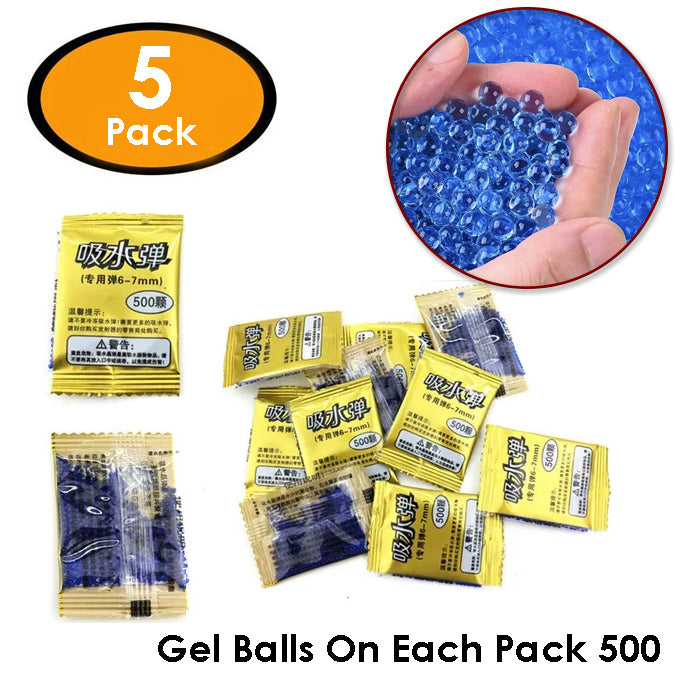 Pack of 2500 gel balls for blasters - 6-7mm water beads refill