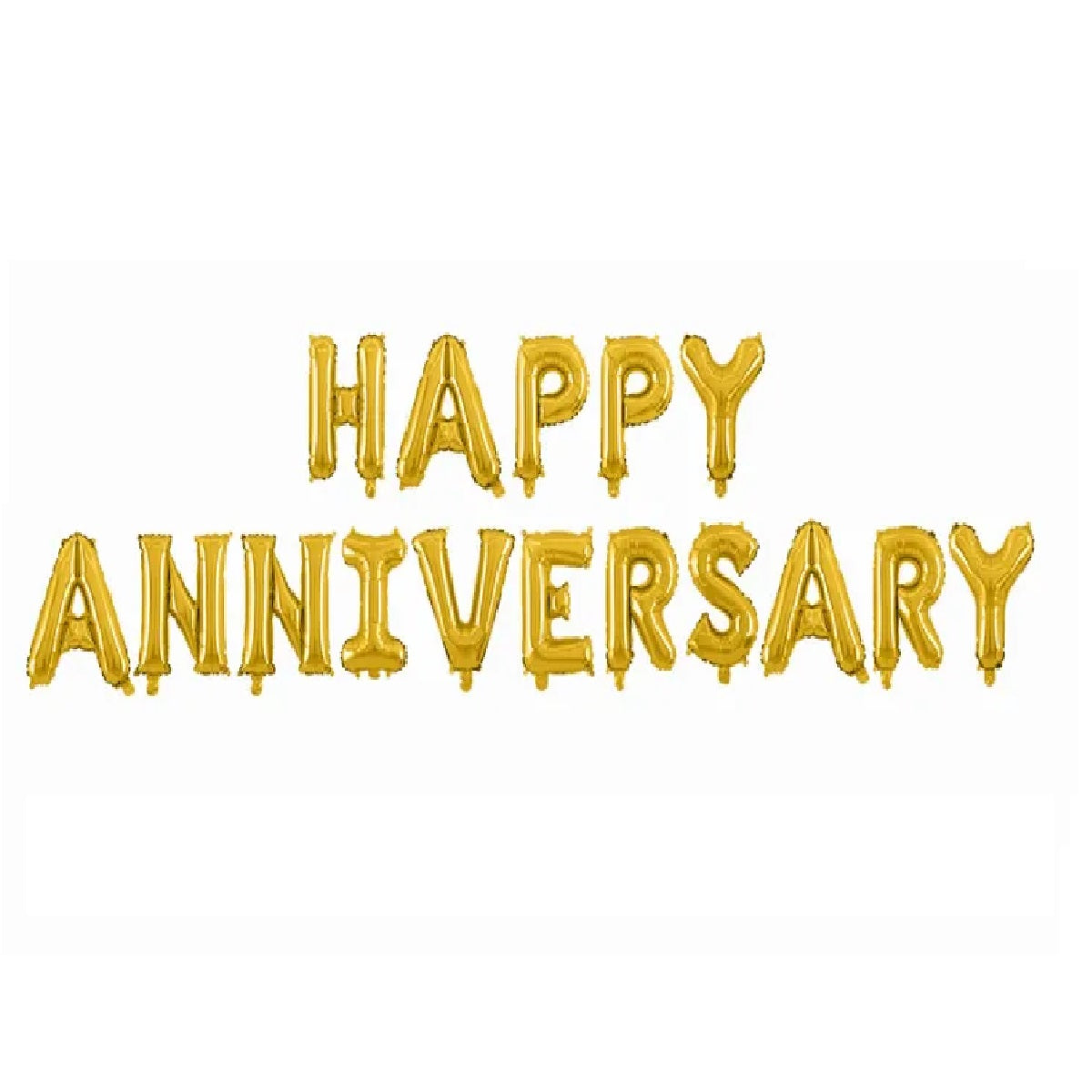 Happy Anniversary Letter Foil Balloons - 16 Inches