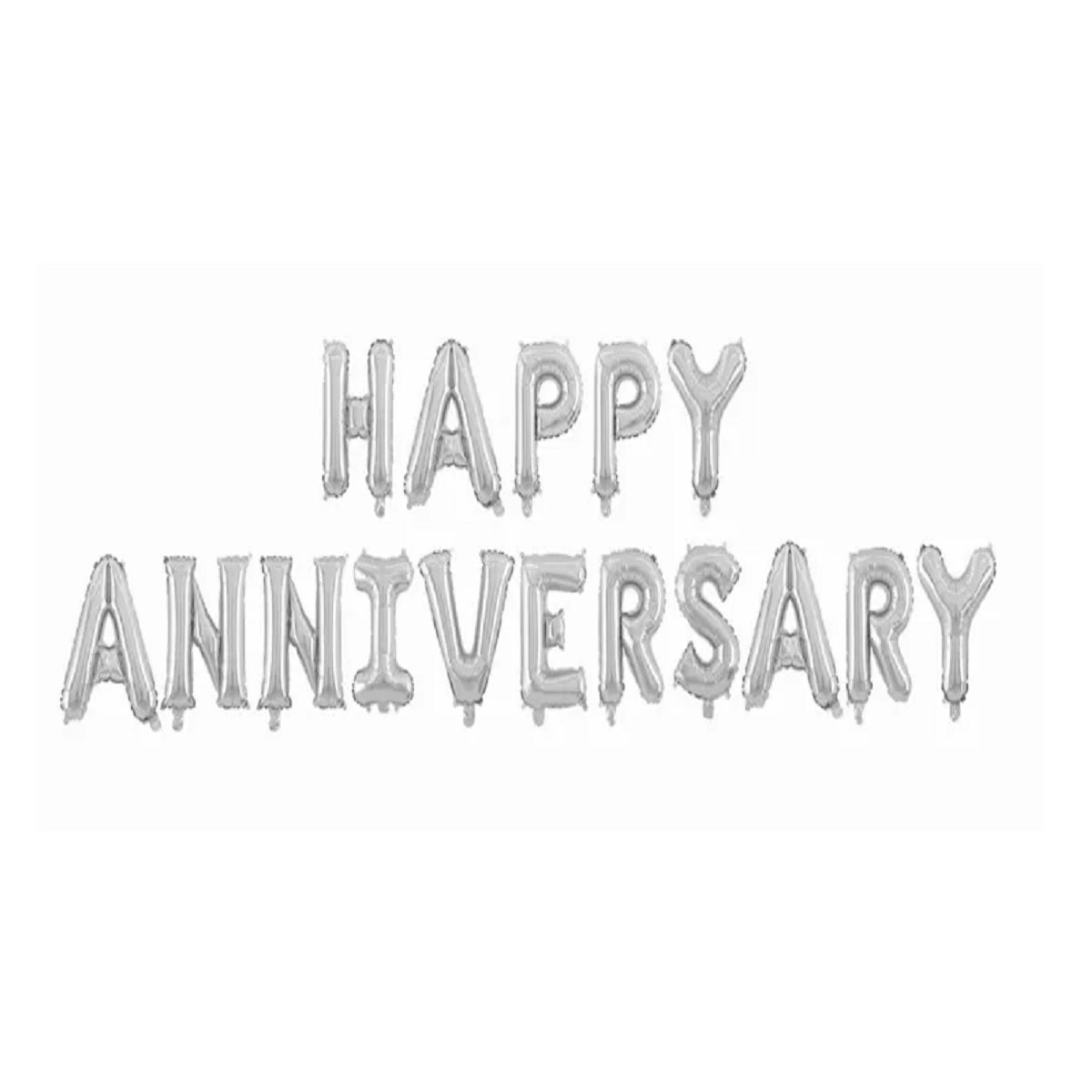 Happy Anniversary Letter Foil Balloons - 16 Inches