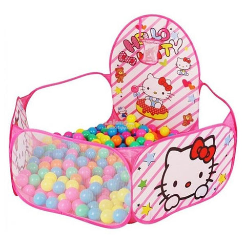 Hello Kitty Ball Pit Pool Play Tent – Includes 15 Balls for Kids