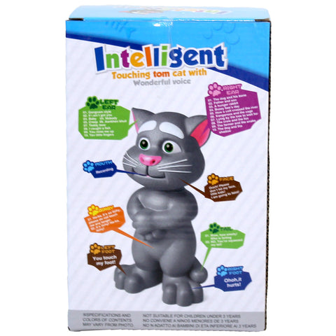 Interactive Intelligent Touching Tom Cat Toy with Responsive Sounds