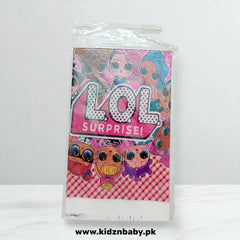lol theme plastic table cover for girls birthday