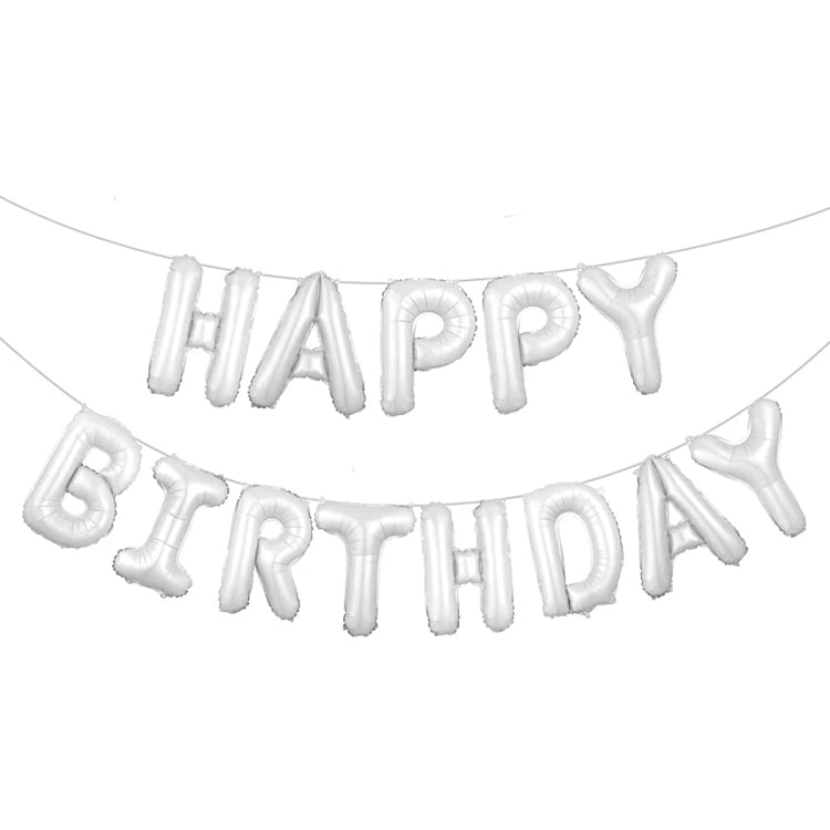 Happy Birthday Alphabet Foil Balloons Set