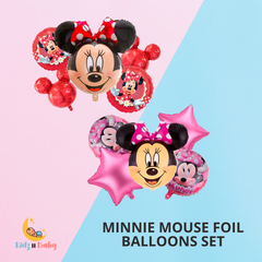 Minnie Mouse Theme Party Combo Set - 5 Pcs for birthday decoration