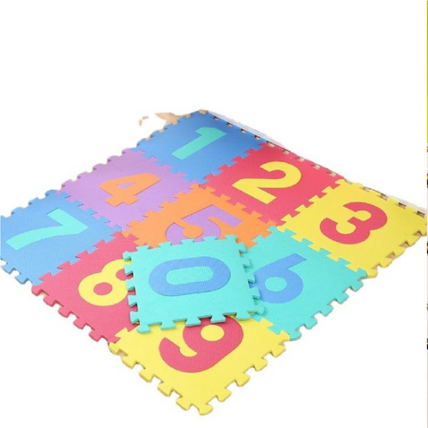 Numbers Puzzle Foam Floor Mat with colorful numbers for kids