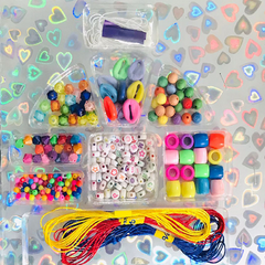 Personalized Beads Set for Kids with 600+ Colorful Beads for Crafts and Jewelry