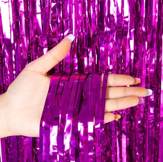 Foil Curtain Metallic Fringe Backdrop