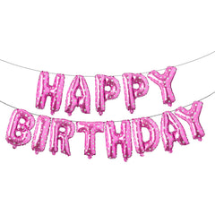 Happy Birthday Alphabet Foil Balloons Set