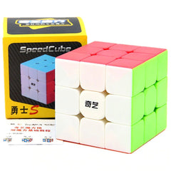 QiYi Warrior S 3x3 Sticker Less Speed Rubik's Cube in multi-color