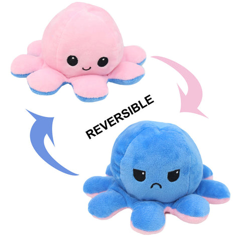 Reversible Octopus Stuffed Mood Change Toy - Random Colors