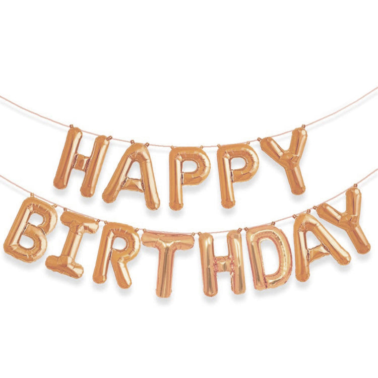 Happy Birthday Alphabet Foil Balloons Set