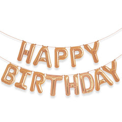 Happy Birthday Alphabet Foil Balloons Set