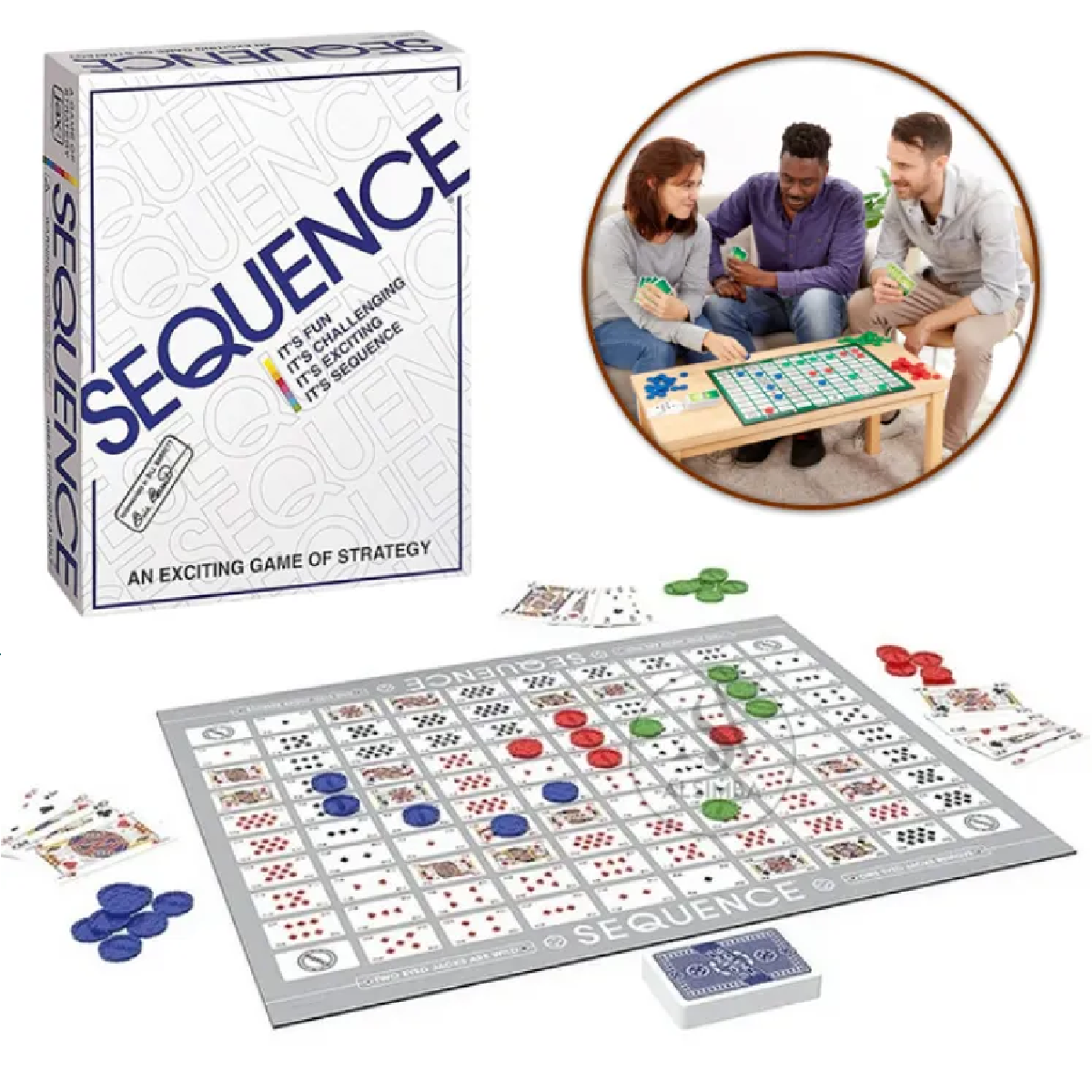 Sequence Strategy Board Game - Classic Family Game