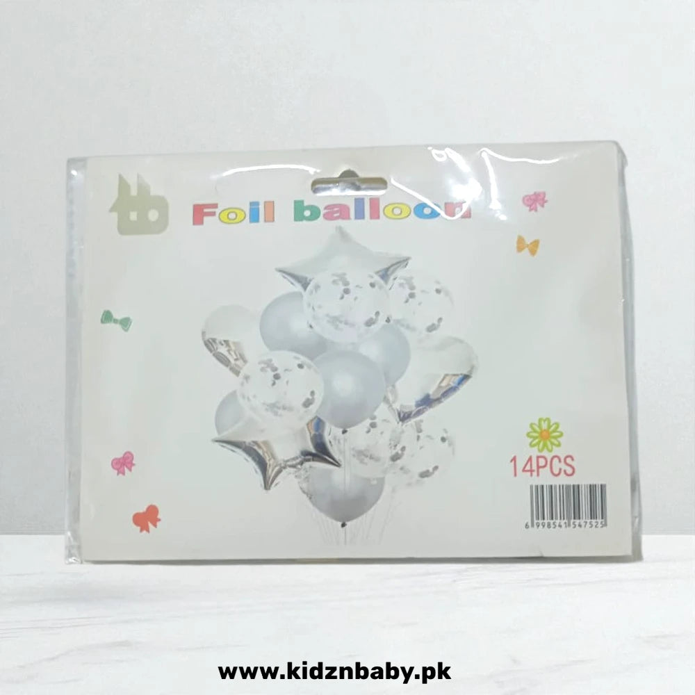 Confetti Heart & Star Foil Balloons Party Decoration in Pakistan