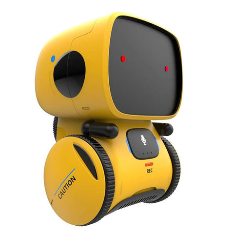 Smart AI Voice Control Dancing Robot Toy Yellow