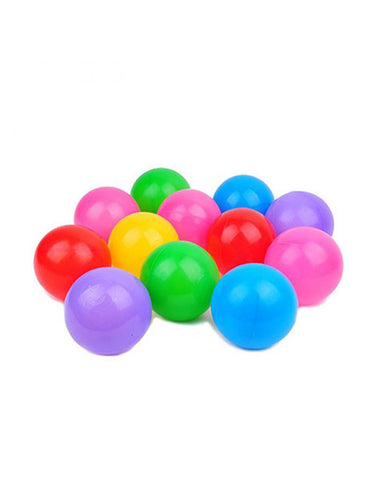 Soft Plastic Tent Balls Set - 12 Pieces for Kids Play