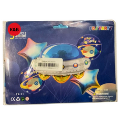 Space Theme Foil Balloons Party Combo Set - Pack of 5