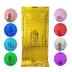 Square Shape Foil Curtain Backdrop for Party and Event Decoration