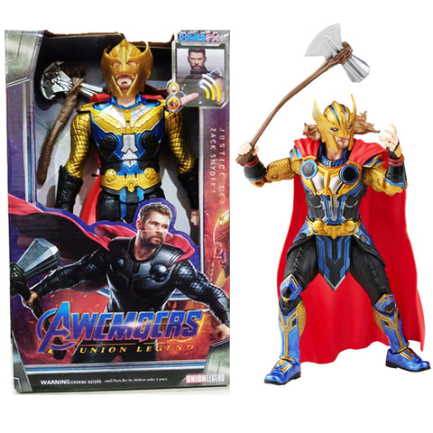 Thor with Helmet Love and Thunder Action Figure 11 inches