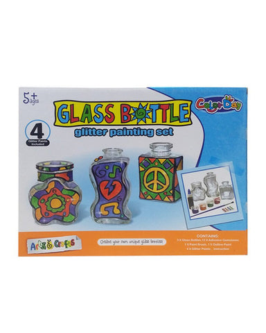 Color Day - Glass Bottle Glitter Painting Set